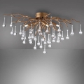 Paul Neuhaus 8090-11 - Přisazený lustr ICICLE 4xG9/40W/230V 30x60 cm mosaz