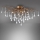 Paul Neuhaus 8090-11 - Přisazený lustr ICICLE 4xG9/40W/230V 30x60 cm mosaz