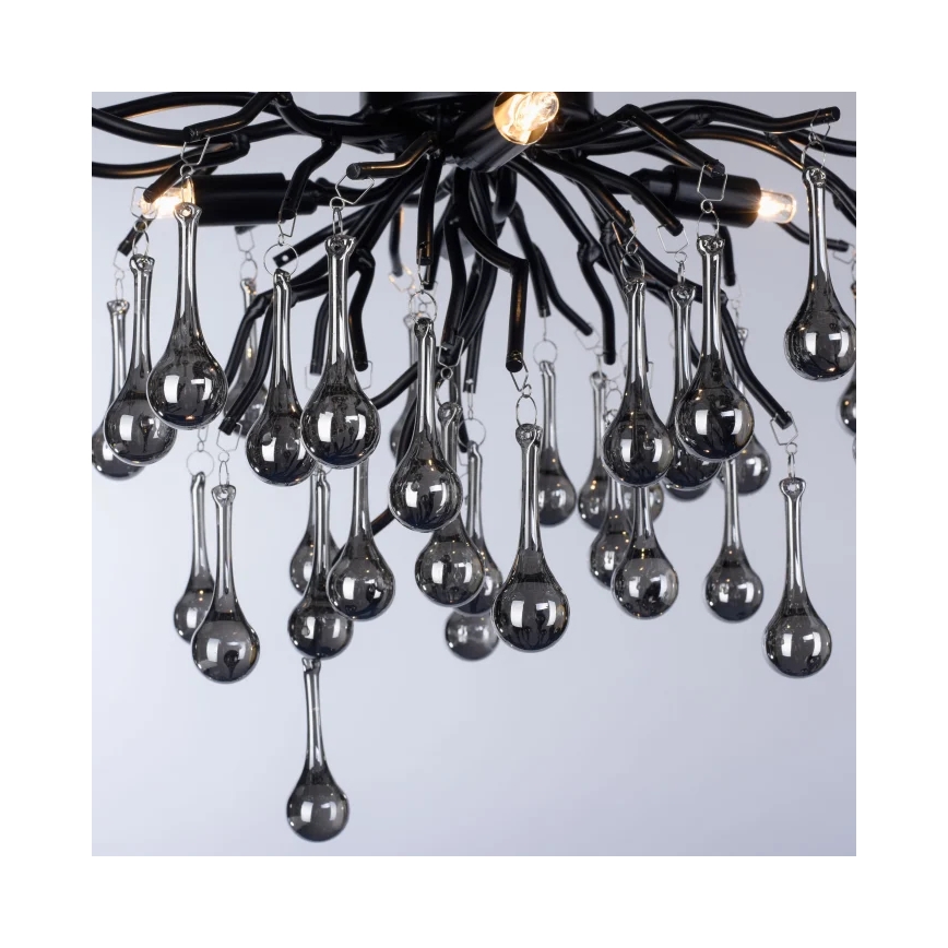 Paul Neuhaus 8090-18 - Přisazený lustr ICICLE 4xG9/40W/230V 30x60 cm černá