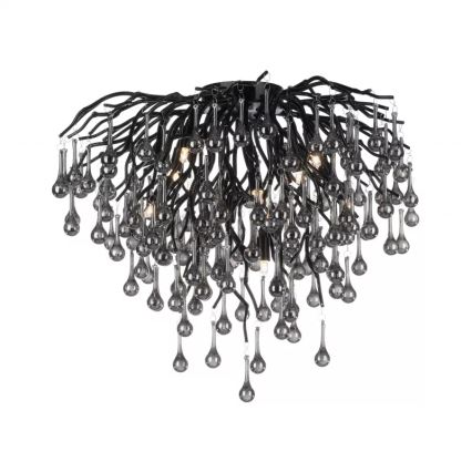 Paul Neuhaus 8091-18 - Přisazený lustr ICICLE 9xG9/40W/230V pr. 50 cm černá