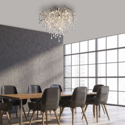 Paul Neuhaus 8091-55 - Přisazený lustr ICICLE 9xG9/40W/230V