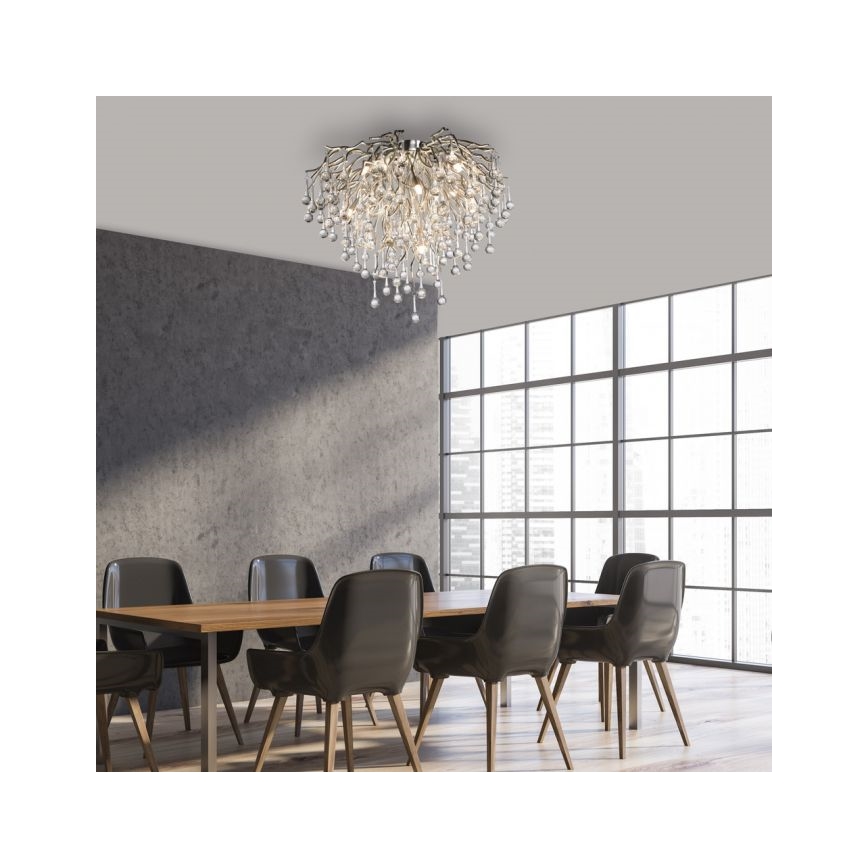 Paul Neuhaus 8091-55 - Přisazený lustr ICICLE 9xG9/40W/230V