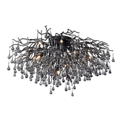 Paul Neuhaus 8092-18 - Přisazený lustr ICICLE 14xG9/40W/230V pr. 100 cm černá