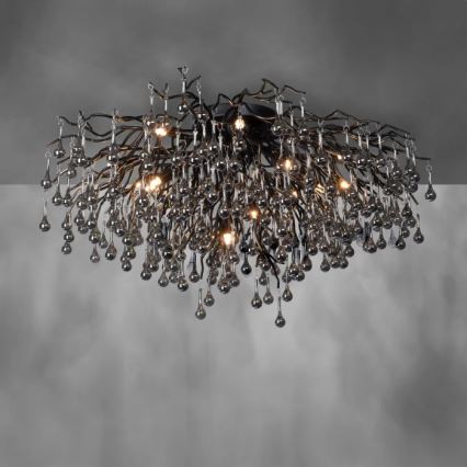 Paul Neuhaus 8092-18 - Přisazený lustr ICICLE 14xG9/40W/230V pr. 100 cm černá