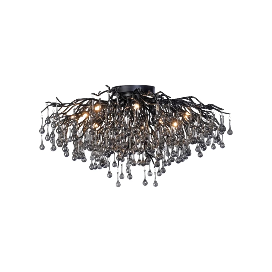 Paul Neuhaus 8092-18 - Přisazený lustr ICICLE 14xG9/40W/230V pr. 100 cm černá
