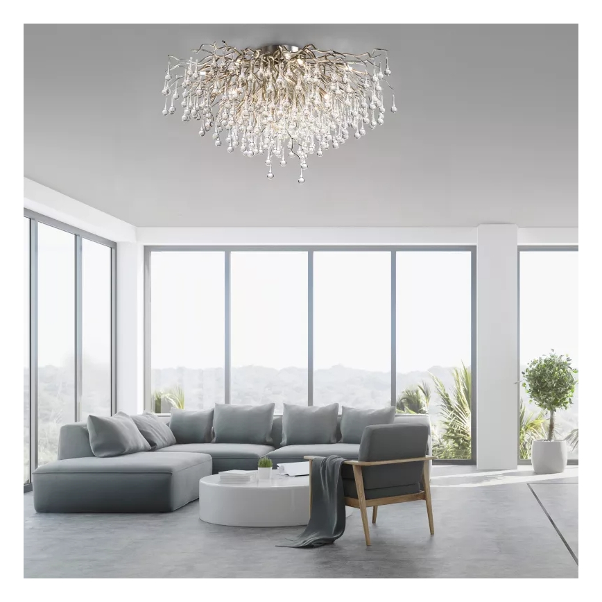 Paul Neuhaus 8092-55 - Přisazený lustr ICICLE 14xG9/40W/230V pr. 100 cm lesklý chrom