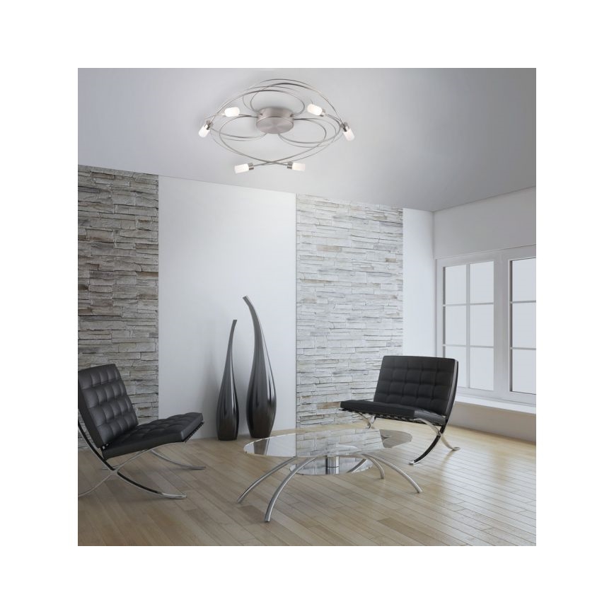 Paul Neuhaus 8250-55 - LED Stmívatelný přisazený lustr NELIA 6xLED/3W/230V