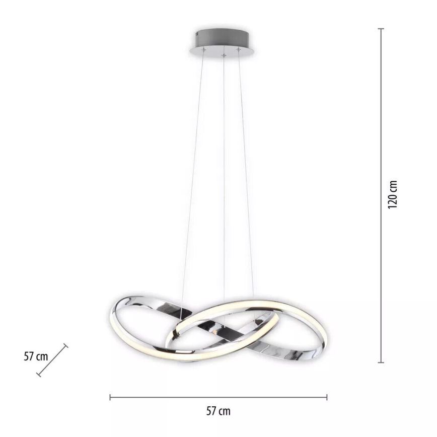 Paul Neuhaus 8291-17 - LED Stmívatelný lustr na lanku MELINDA LED/30W/230V