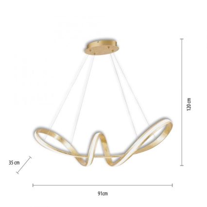 Paul Neuhaus 8292-12 - LED Stmívatelný lustr na lanku MELINDA LED/38W/230V