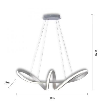 Paul Neuhaus 8292-55 - LED Stmívatelný lustr na lanku MELINDA LED/38W/230V