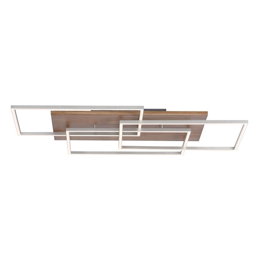 Paul Neuhaus 8330-79 - LED Stmívatelný přisazený lustr PALMA 3xLED/12W/230V borovice + dálkové ovládání