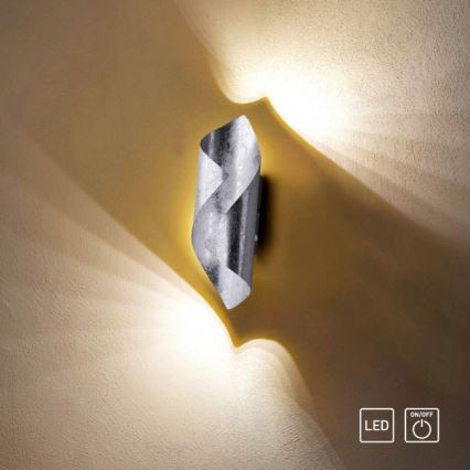 Paul Neuhaus 9030-21 - LED Nástěnné svítidlo NEVIS LED/6W/230V stříbrná
