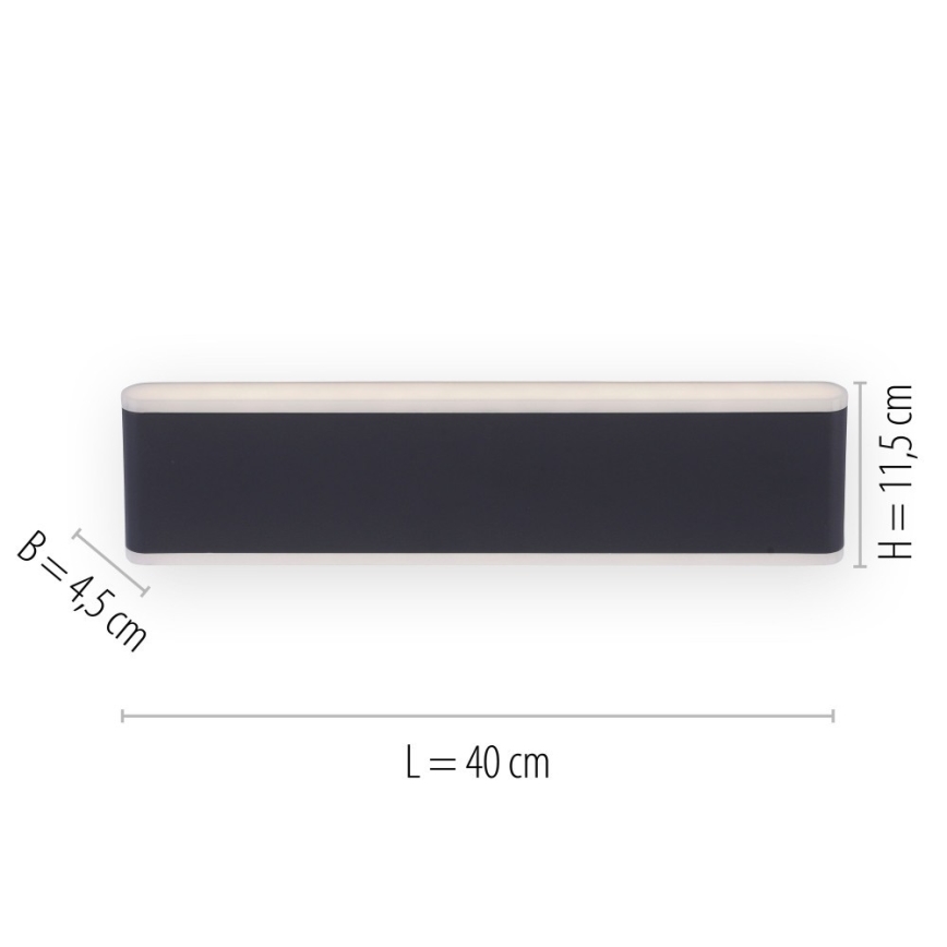 Paul Neuhaus 9484-13 - LED Stmívatelné venkovní nástěnné svítidlo ELSA 2xLED/9W/230V IP65