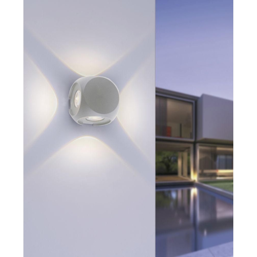 Paul Neuhaus 9485-21 - LED Venkovní nástěnné svítidlo CARLO 4xLED/0,8W/230V IP54