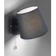 Paul Neuhaus 9539-18 - Nástěnná lampa MIRIAM 1xE27/60W/230V černá