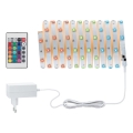 Paulmann 3988 - LED RGBW/13W Stmívatelný pásek TIP 5 m 230V + dálkové ovládání