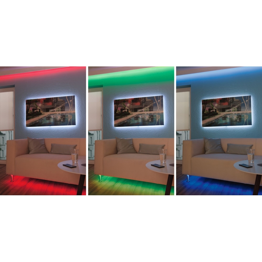 Paulmann 3988 - LED RGBW/13W Stmívatelný pásek TIP 5 m 230V + dálkové ovládání