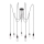 Paulmann 50390 - Lustr na lanku NEORDIC 7xE27/20W/230V pavouk