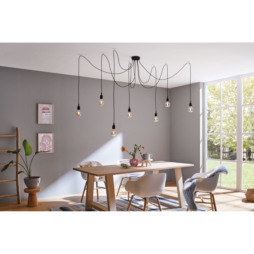 Paulmann 50390 - Lustr na lanku NEORDIC 7xE27/20W/230V pavouk