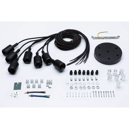 Paulmann 50390 - Lustr na lanku NEORDIC 7xE27/20W/230V pavouk