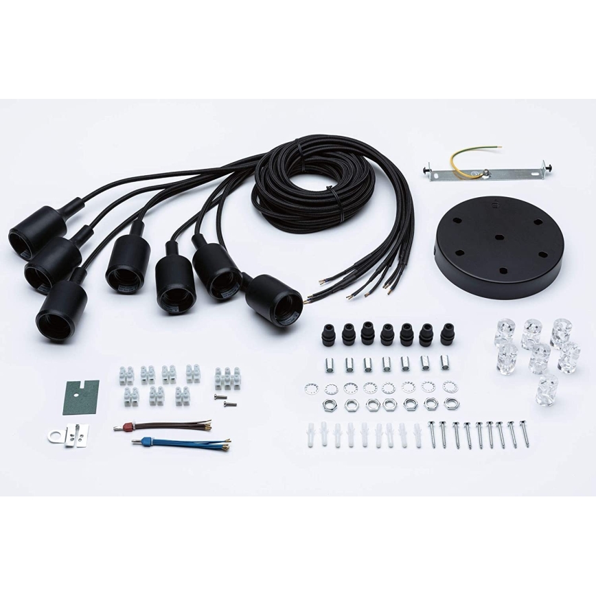 Paulmann 50390 - Lustr na lanku NEORDIC 7xE27/20W/230V pavouk