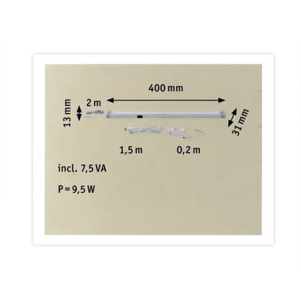 Paulmann 70443 - LED/6,5W Osvětlení nábytku se senzorem SENSELIGHT 230V