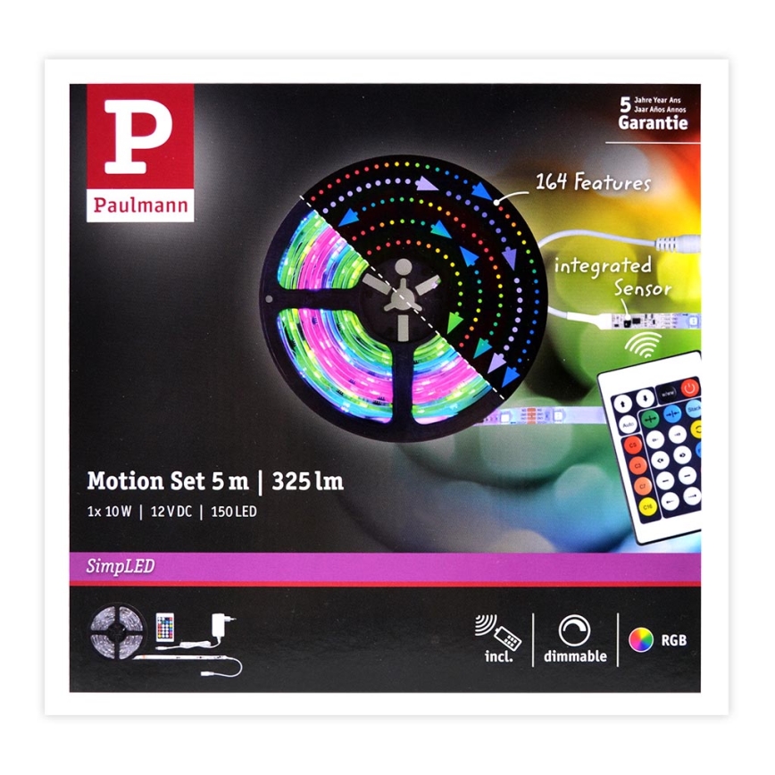 Paulmann 70513 - LED RGB/10W Stmívatelný pásek SIMPLED 5m 230V + DO