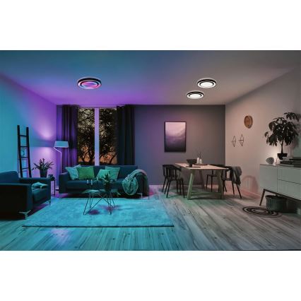 Paulmann 70545 - LED RGBW/38,5W Stmívatelné stropní svítidlo RAINBOW 230V 3000-6500K + dálkové ovládání