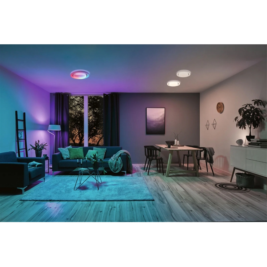 Paulmann 70546 - LED RGBW/22W Stmívatelné stropní svítidlo RAINBOW 230V 3000-6500K + dálkové ovládání
