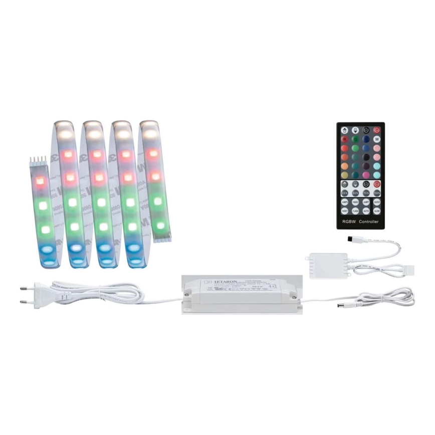 Paulmann 70627 - LED RGB/18W IP44 Stmívatelný koupelnový pásek MAXLED 1,5 m 230V + dálkové ovládání