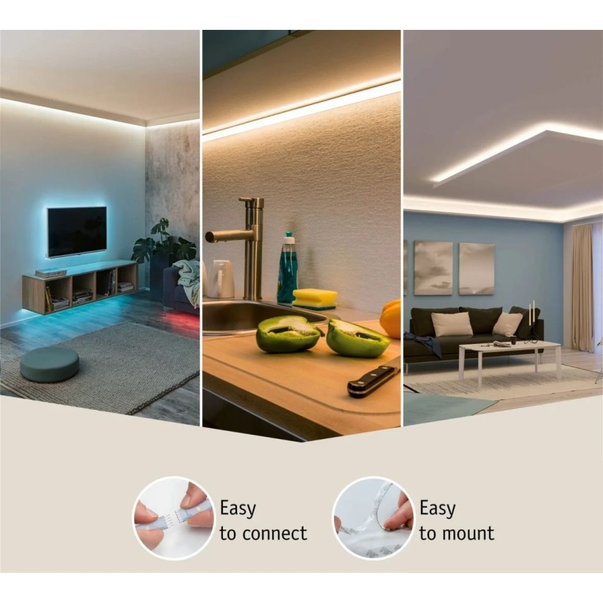 Paulmann 70671 - LED/18W IP44 Stmívatelný koupelnový pásek MAXLED 1,5 m 6500K 230V