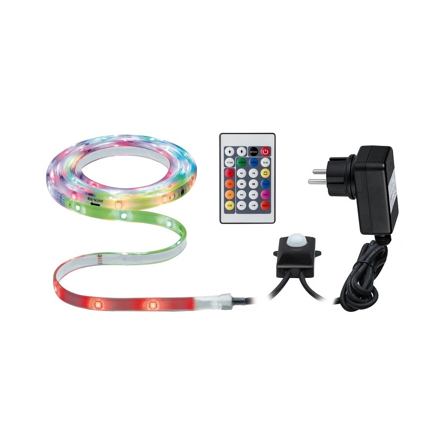 Paulmann 70698 - LED RGB/6,4W IP67 Stmívatelný venkovní pásek WATERLED 3m 230V + dálkové ovládání