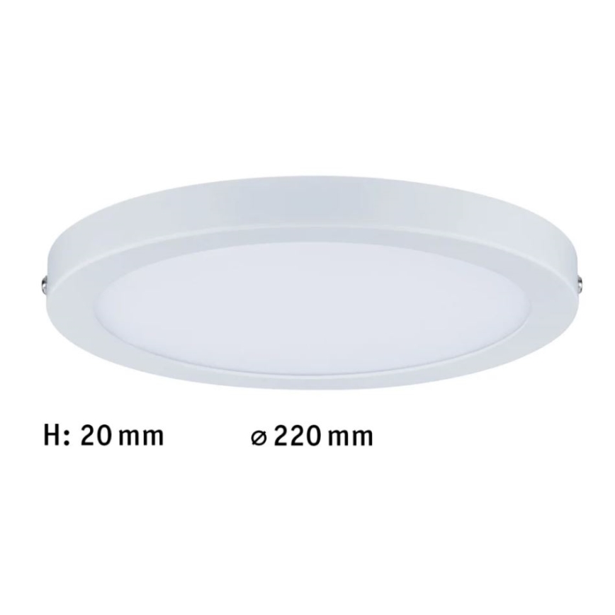 Paulmann 70868 - LED/18,5W Stmívatelný panel ATRIA 230V 2700K pr. 22 cm bílá
