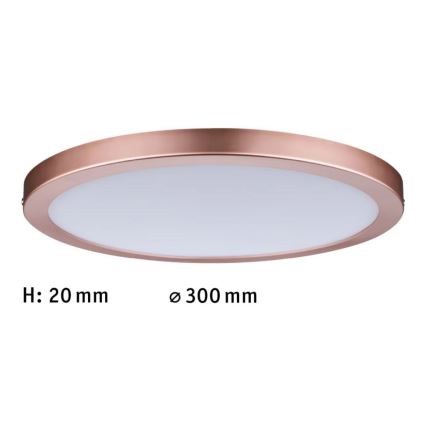 Paulmann 70872 - LED/22W Stmívatelný panel ATRIA 230V 2700K pr. 30 cm rose gold