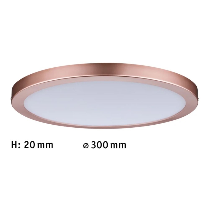 Paulmann 70872 - LED/22W Stmívatelný panel ATRIA 230V 2700K pr. 30 cm rose gold