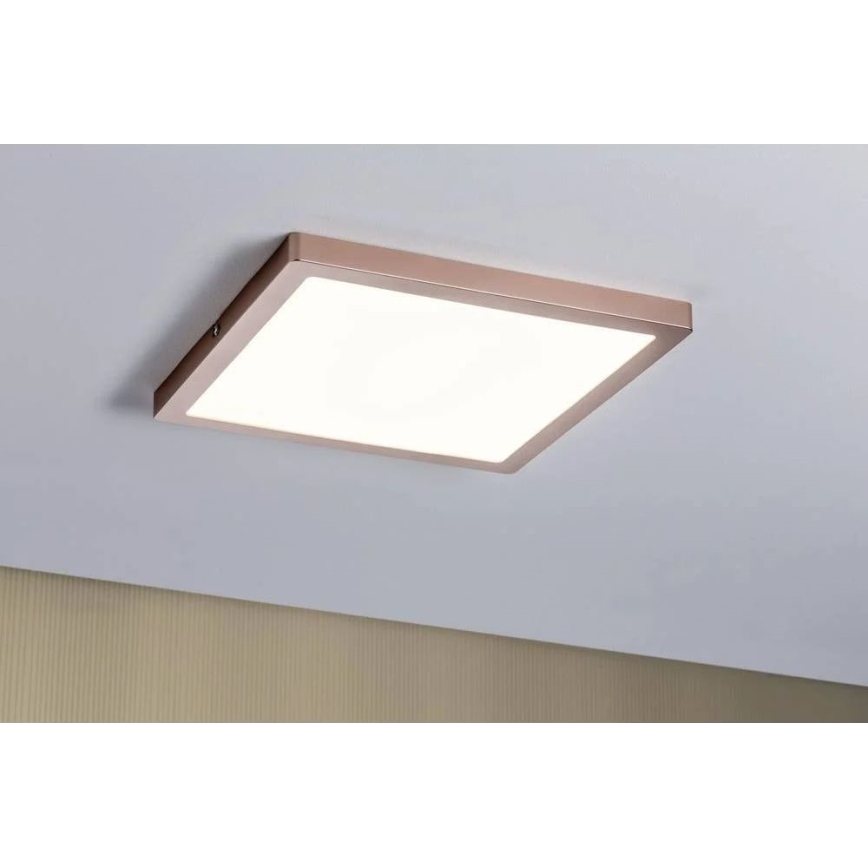 Paulmann 70873 - LED/24W Stmívatelný panel ATRIA 230V 2700K 30x30 cm rose gold