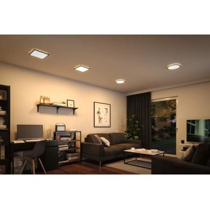 Paulmann 70997 - LED/11,2W Přisazený panel ATRIA 230V 3000K pr. 19 cm černá