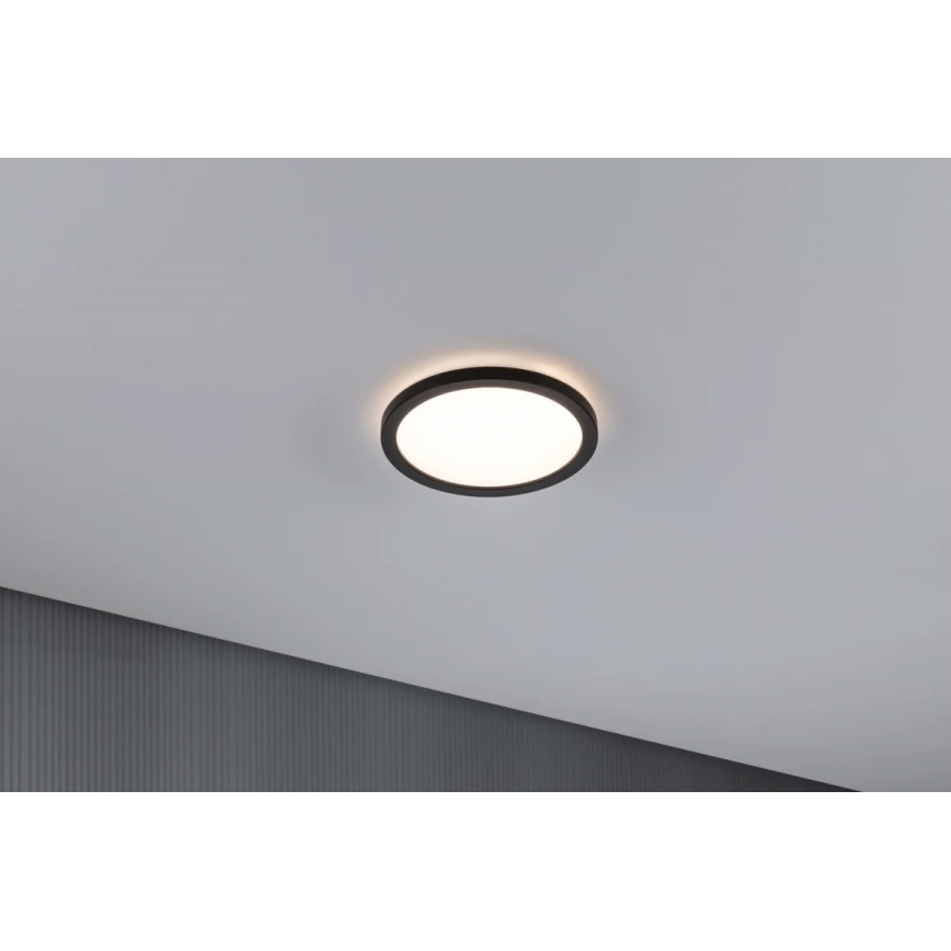 Paulmann 70997 - LED/11,2W Přisazený panel ATRIA 230V 3000K pr. 19 cm černá