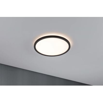 Paulmann 70998 - LED/16W Přisazený panel ATRIA 230V 3000K pr. 29,3 cm černá