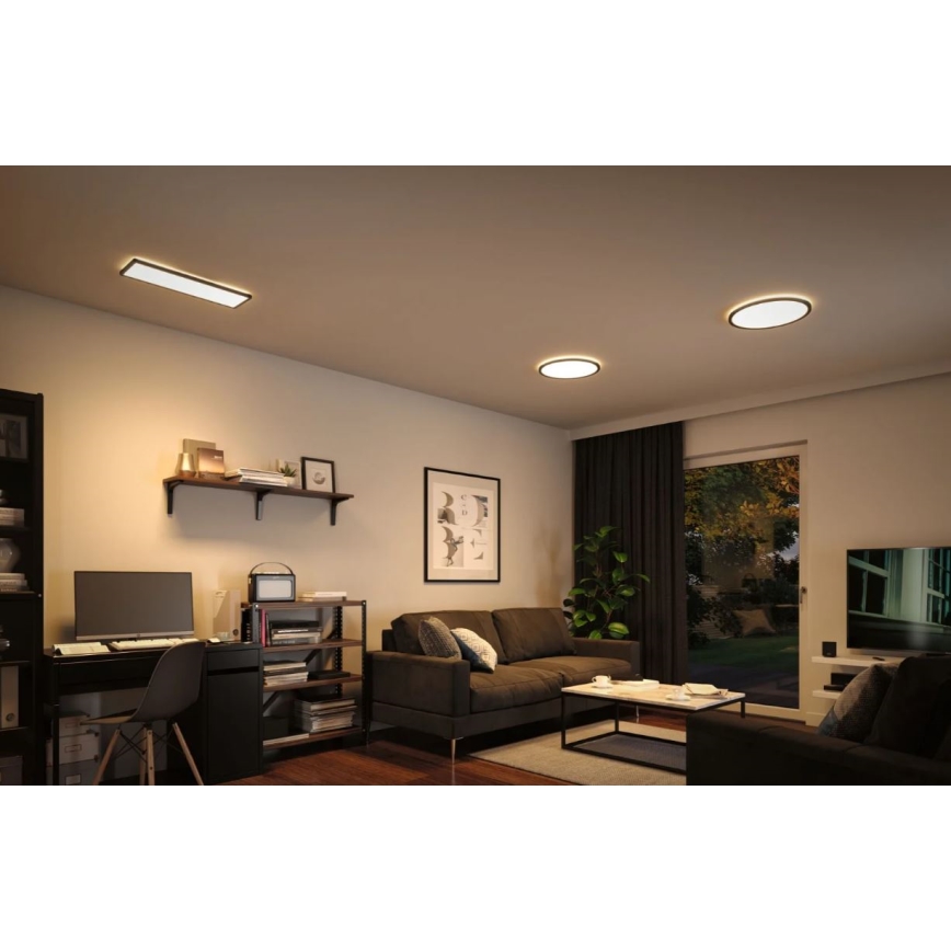 Paulmann 70999 - LED/22W Stmívatelný panel ATRIA 230V 3000K pr. 42 cm černá
