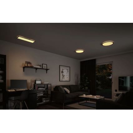 Paulmann 70999 - LED/22W Stmívatelný panel ATRIA 230V 3000K pr. 42 cm černá