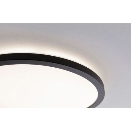Paulmann 70999 - LED/22W Stmívatelný panel ATRIA 230V 3000K pr. 42 cm černá