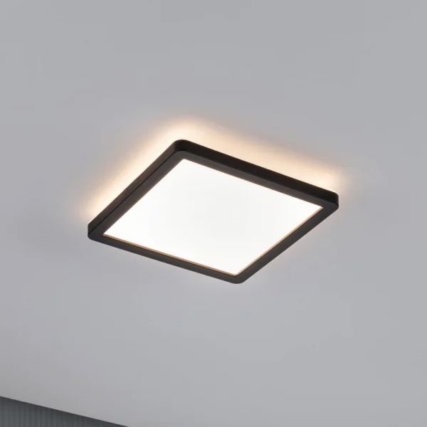 Paulmann 71000 - LED/11,2W Přisazený panel ATRIA 230V 3000K 19x19 cm černá