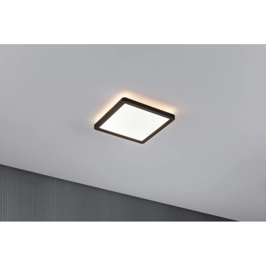 Paulmann 71000 - LED/11,2W Přisazený panel ATRIA 230V 3000K 19x19 cm černá