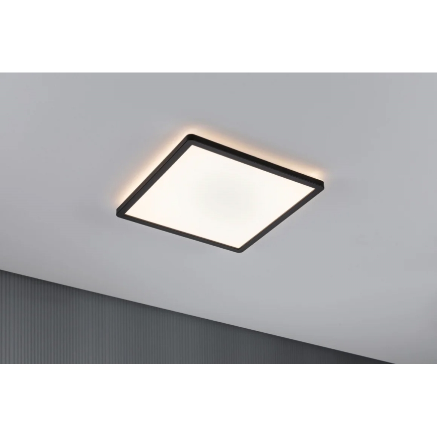 Paulmann 71001 - LED/16W Přisazený panel ATRIA 230V 3000K 29,3x29,3 cm černá