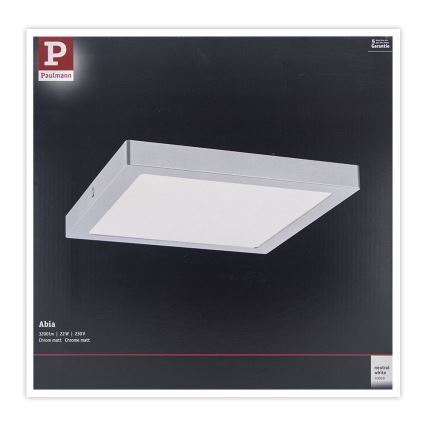 Paulmann 71024 - LED/22W Stropní svítidlo ABIA 230V matný chrom