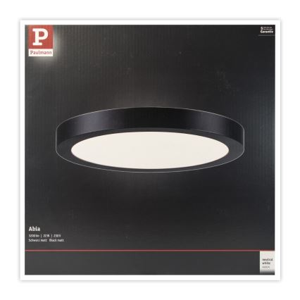 Paulmann 71025 - LED/22W Stropní svítidlo ABIA 230V černá