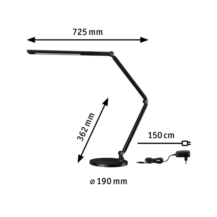 Paulmann 78912 - LED/10,6W Stmívatelná stolní lampa FLEXBAR 230V 3000/4000/6500K