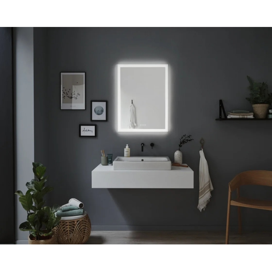 Paulmann 78951 - LED/22W IP44 Stmívatelné koupelnové vyhřívané zrcadlo s podsvícením 230V