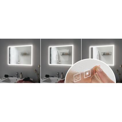 Paulmann 78951 - LED/22W IP44 Stmívatelné koupelnové vyhřívané zrcadlo s podsvícením 230V